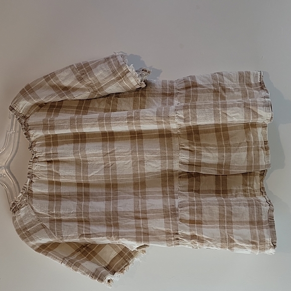 Pilcro by ANTHROPOLOGIE Plaid Peplum Top - Picture 6 of 6